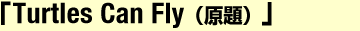 「Turtles Can Fly(原題)」